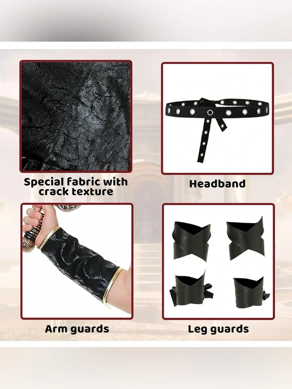 Roman Soldier Gladiator Costume for Kids and Men Halloween Outfit Roman Warrior